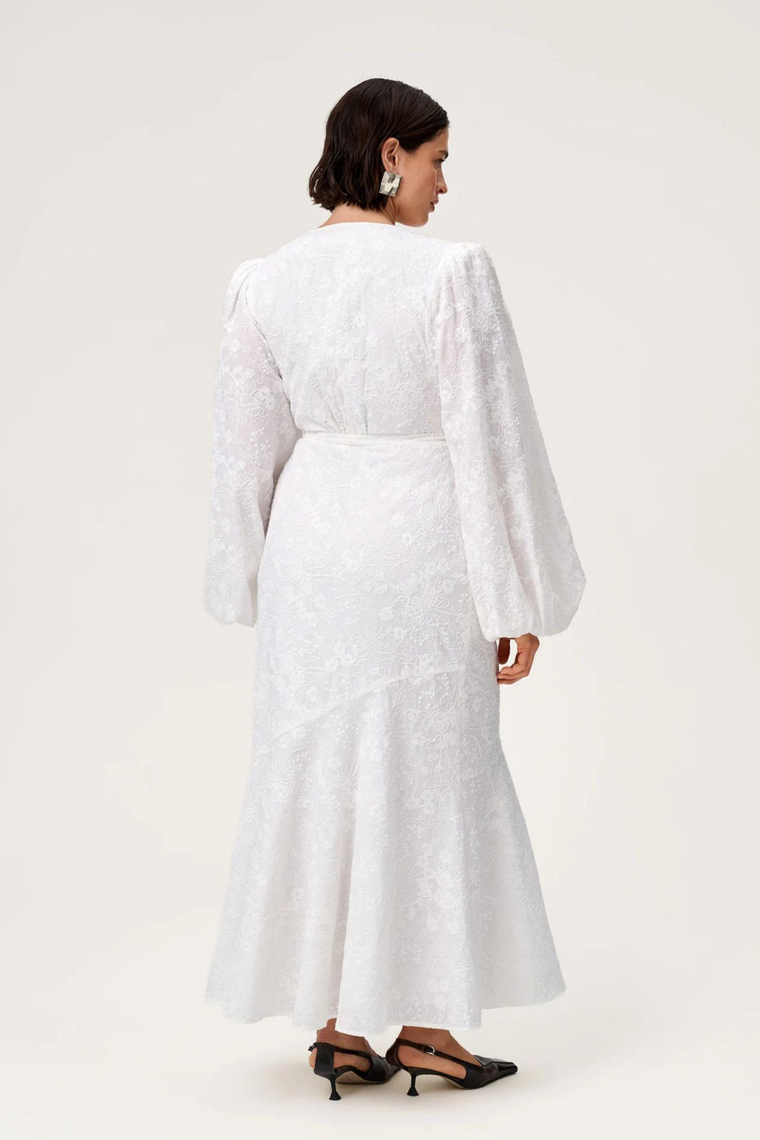 Portofino Maxi Dress- White Embroidery
