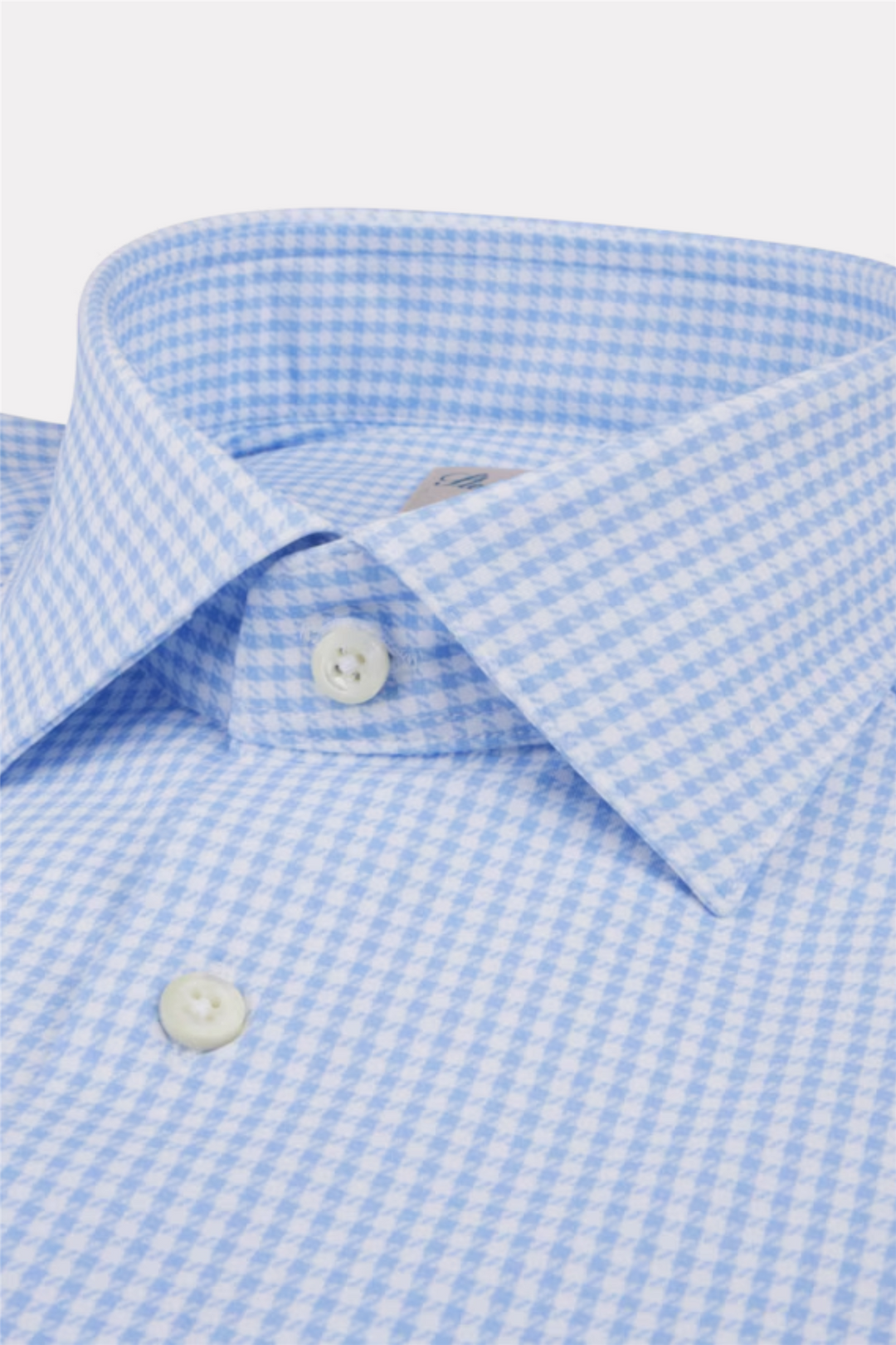 Slimline Blue Checked Jersey Shirt