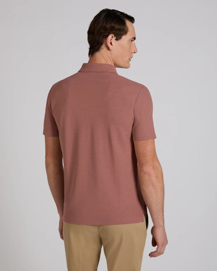 Ice Cotton Short Sleeve Polo Shirt Old Pink