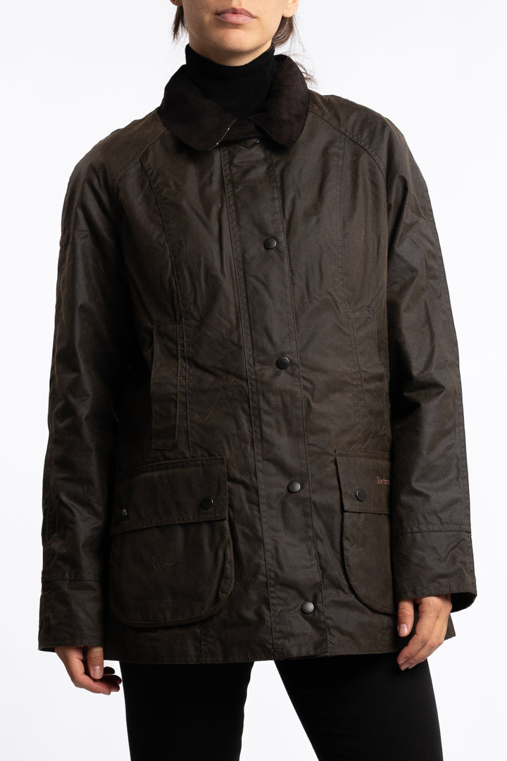 Classic Beadnell Wax Jacket Olive