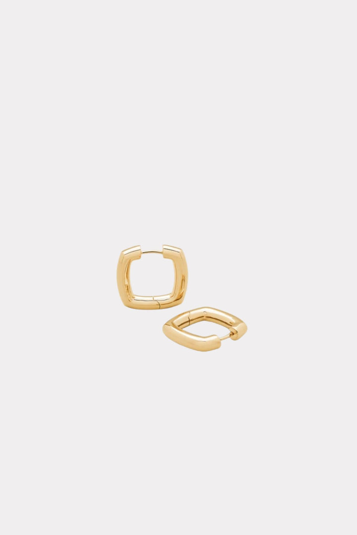 Frame Hoops Medium- 18K Gold