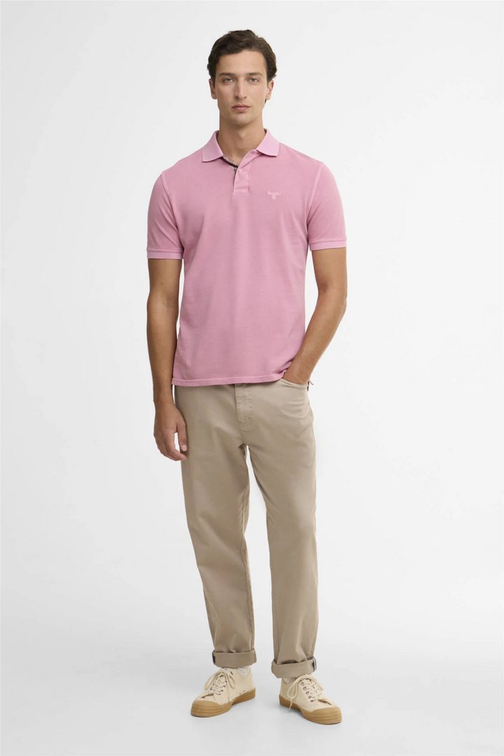 Tartan Polo Washed Pink