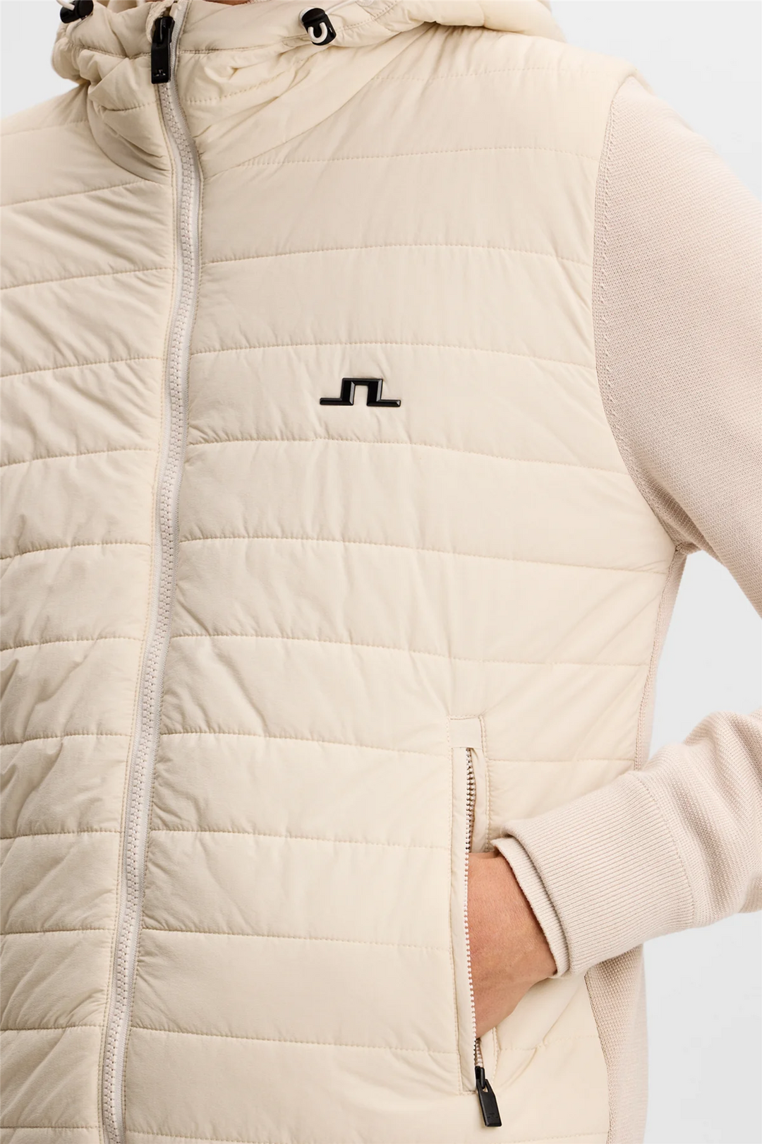 Ebbe Hybrid Knit Hoodie Moonbeam