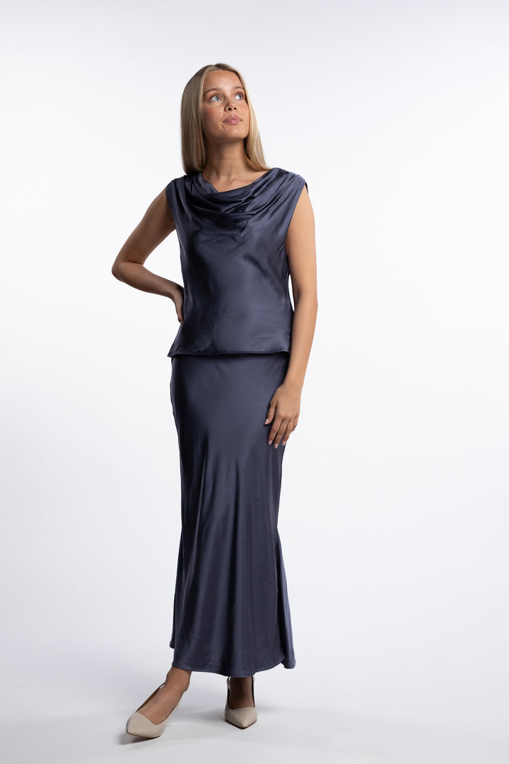 Haidi Top- Mid Blue