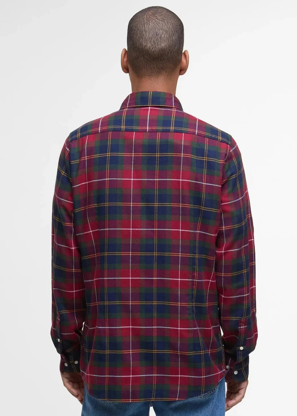 Fortrose Tailored Tartan Shirt Winterberry Tartan