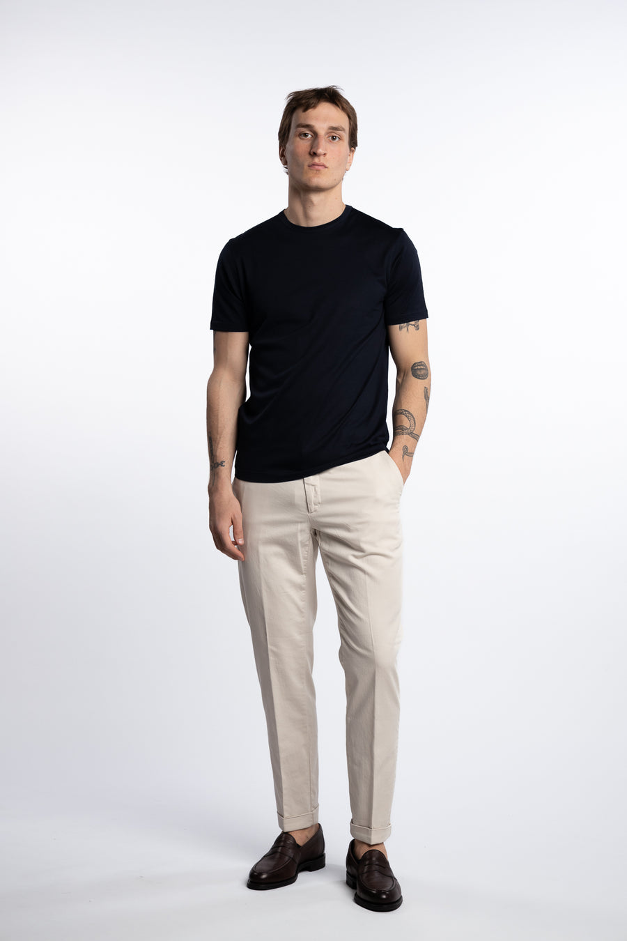 Cotton/Stretch Pant Beige