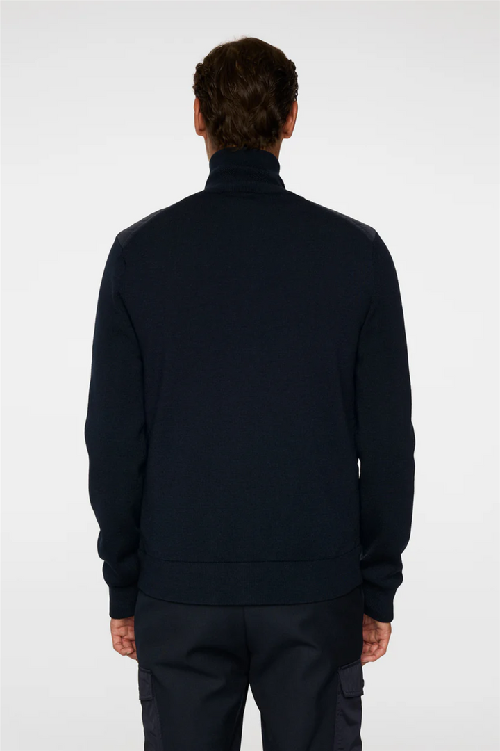Bodie Knitted Hybrid Jacket Navy