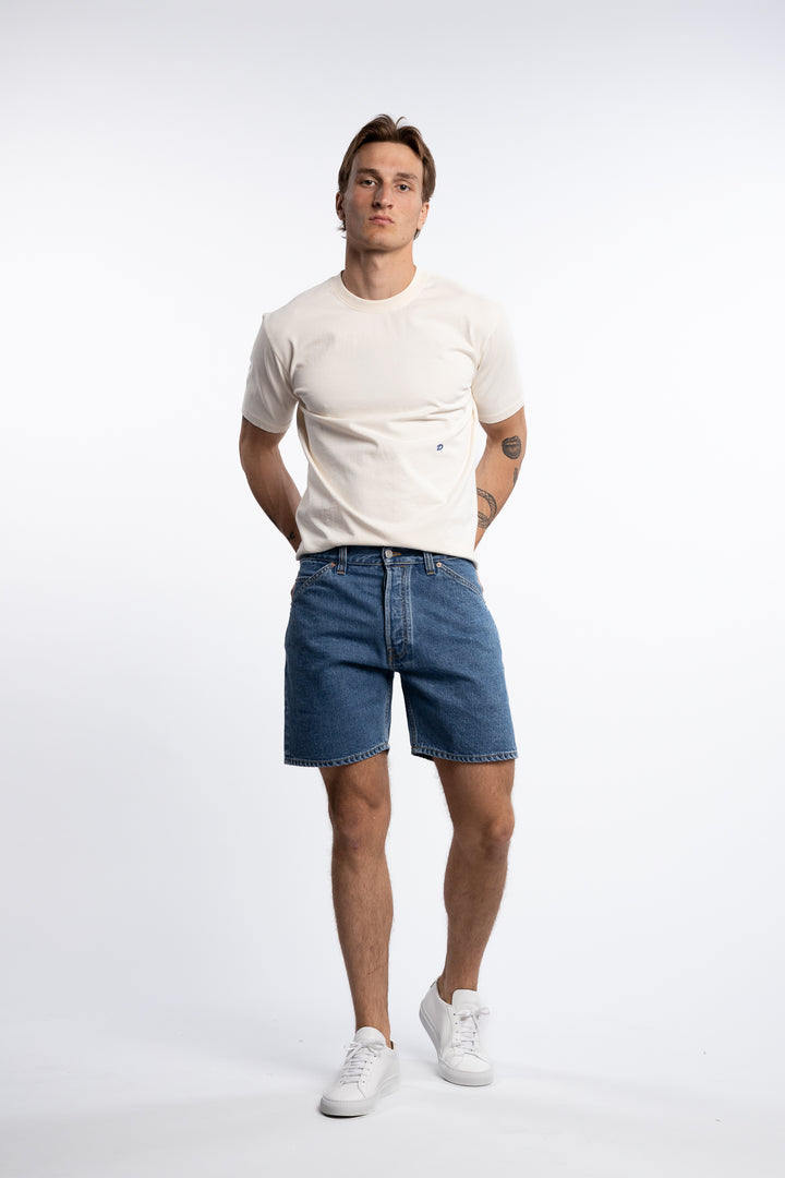 Natural Indigo 5-Pocket Short Stone Wash