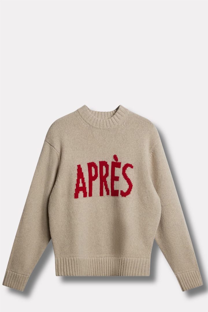 Fabian Graphic Knit Sweater Moonbeam