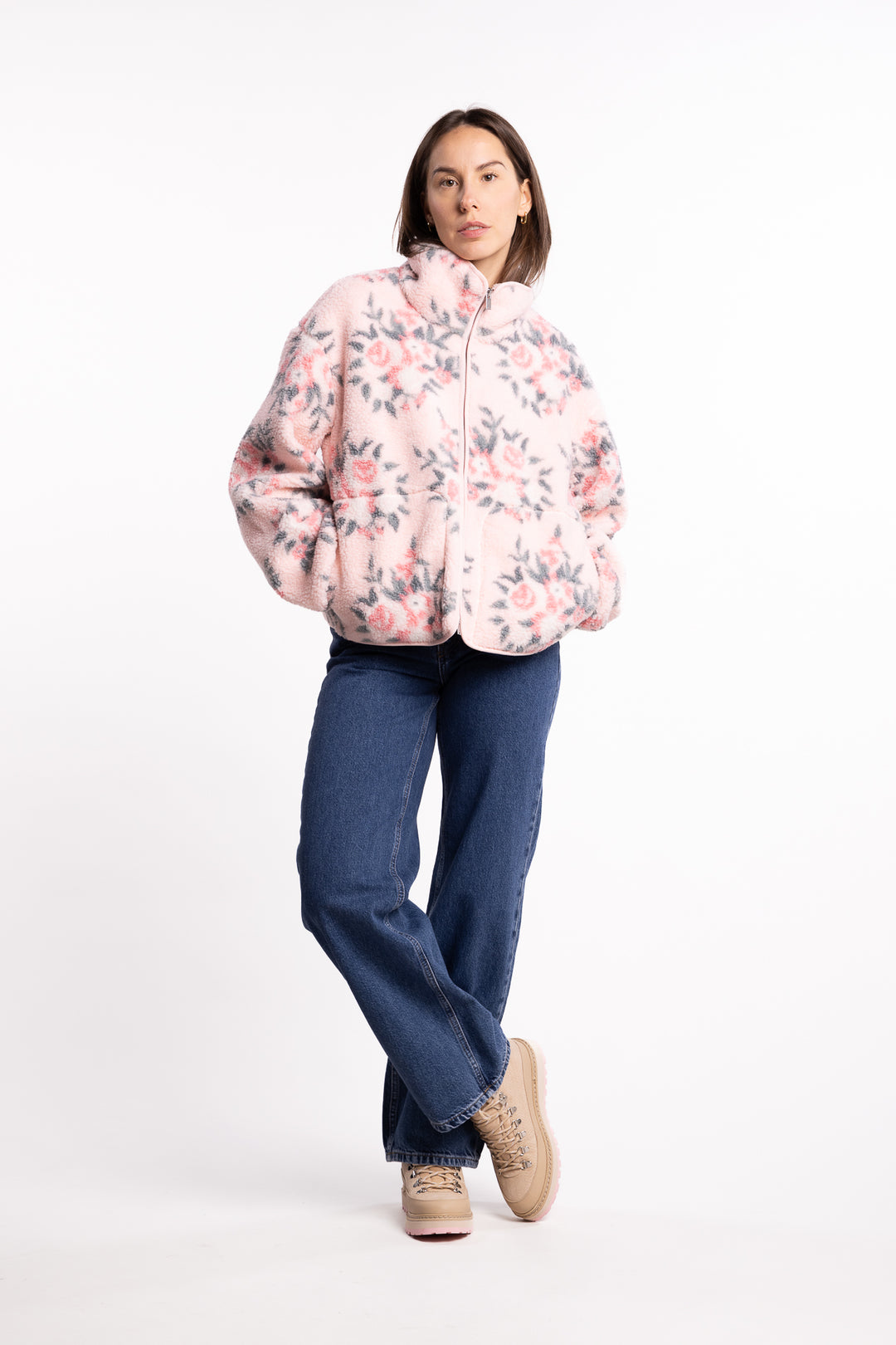 Rype Fleece Jacket - Lt. Pink Mix
