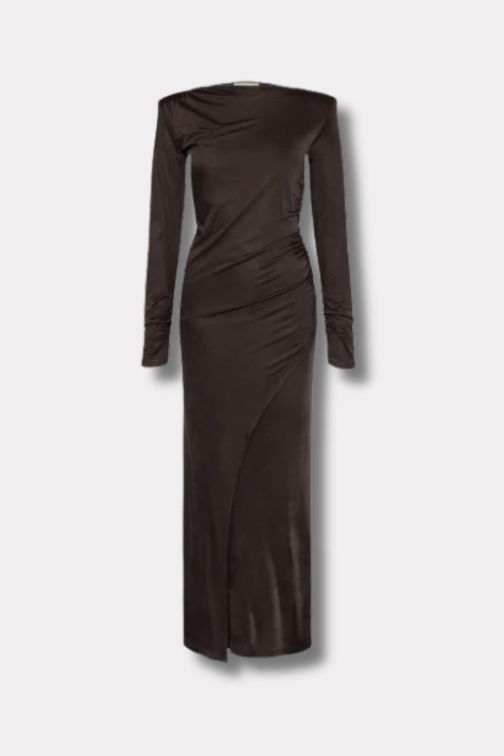 San Dona Dress- Brown