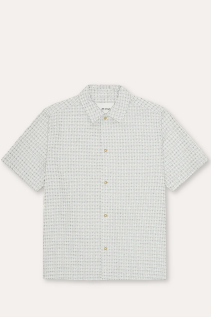 Check Seersucker SS Shirt Light Ivory