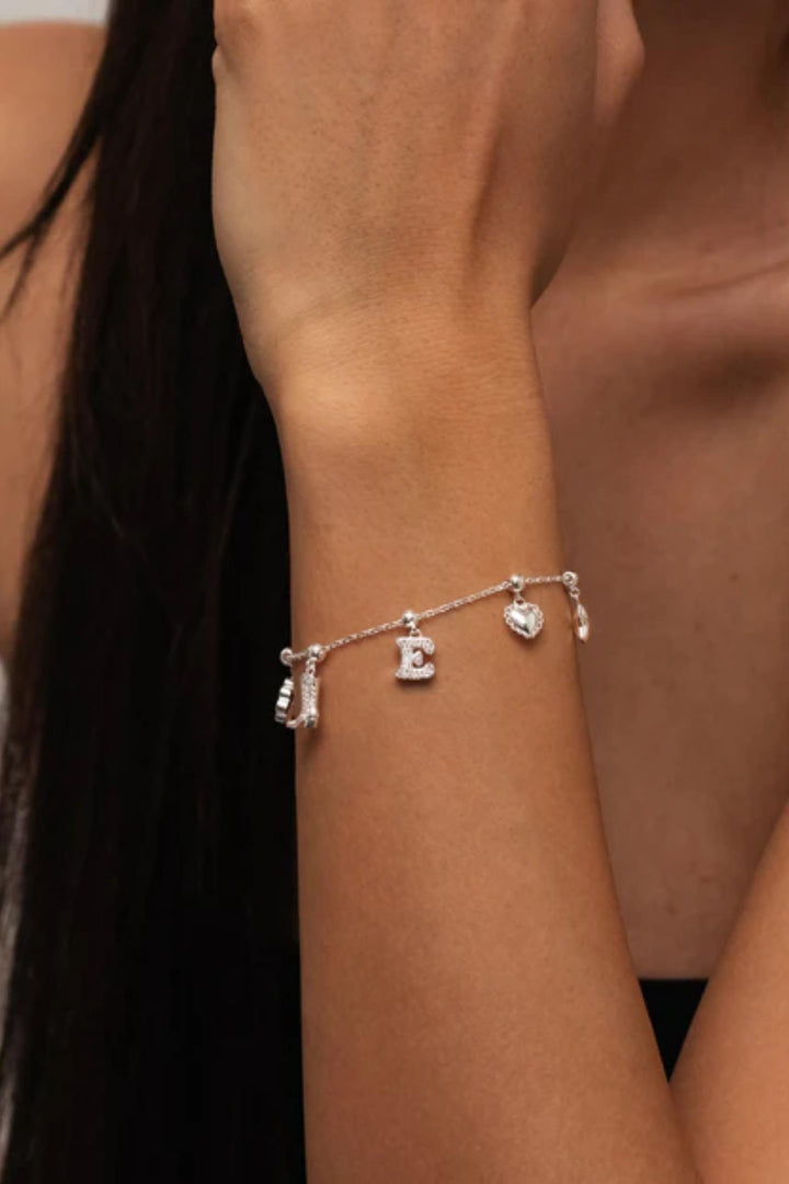 Charm bracelet silver -M/L