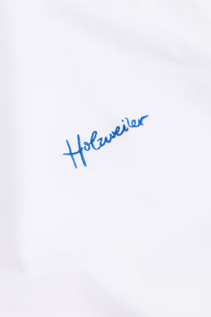 Tucker Embroidery Tee White