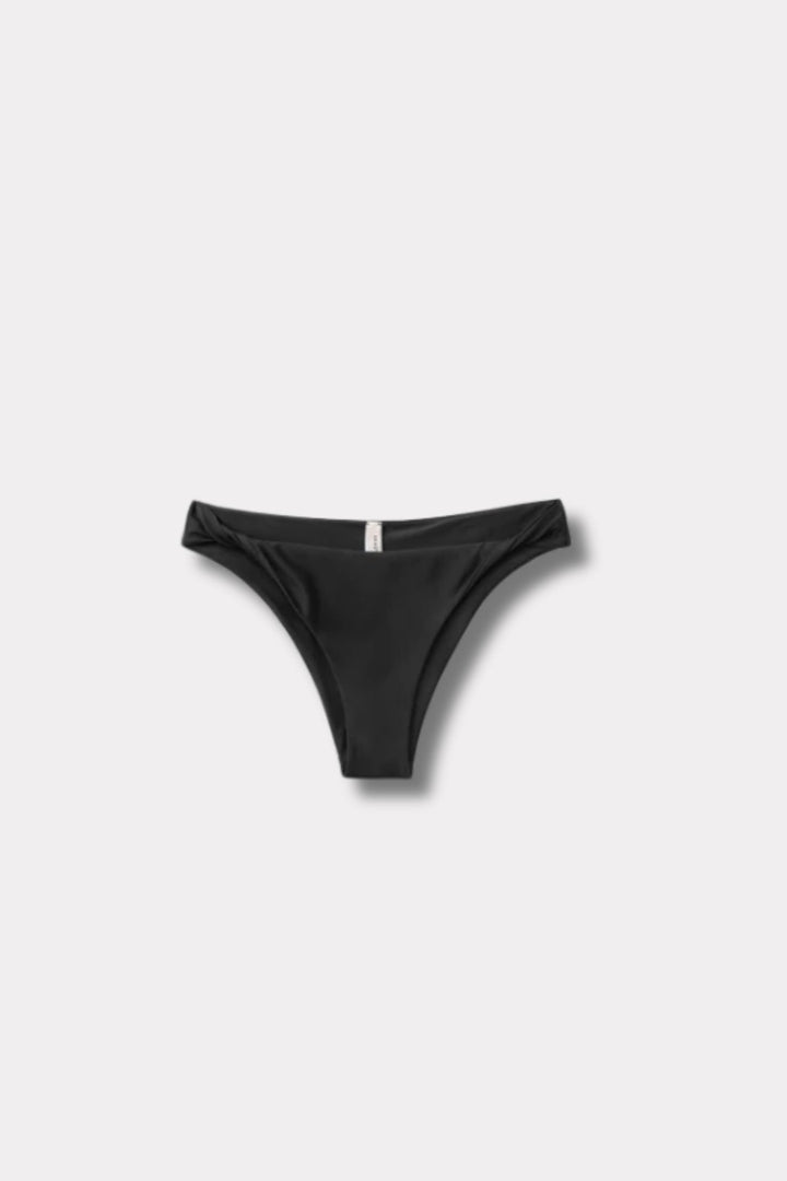 Twisted Bikini Bottom- Black
