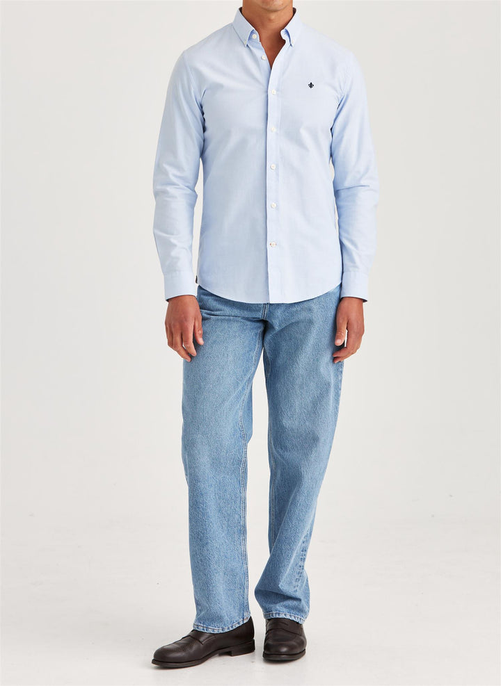 Oxford Slim Fit Button Down Shirt Light Blue