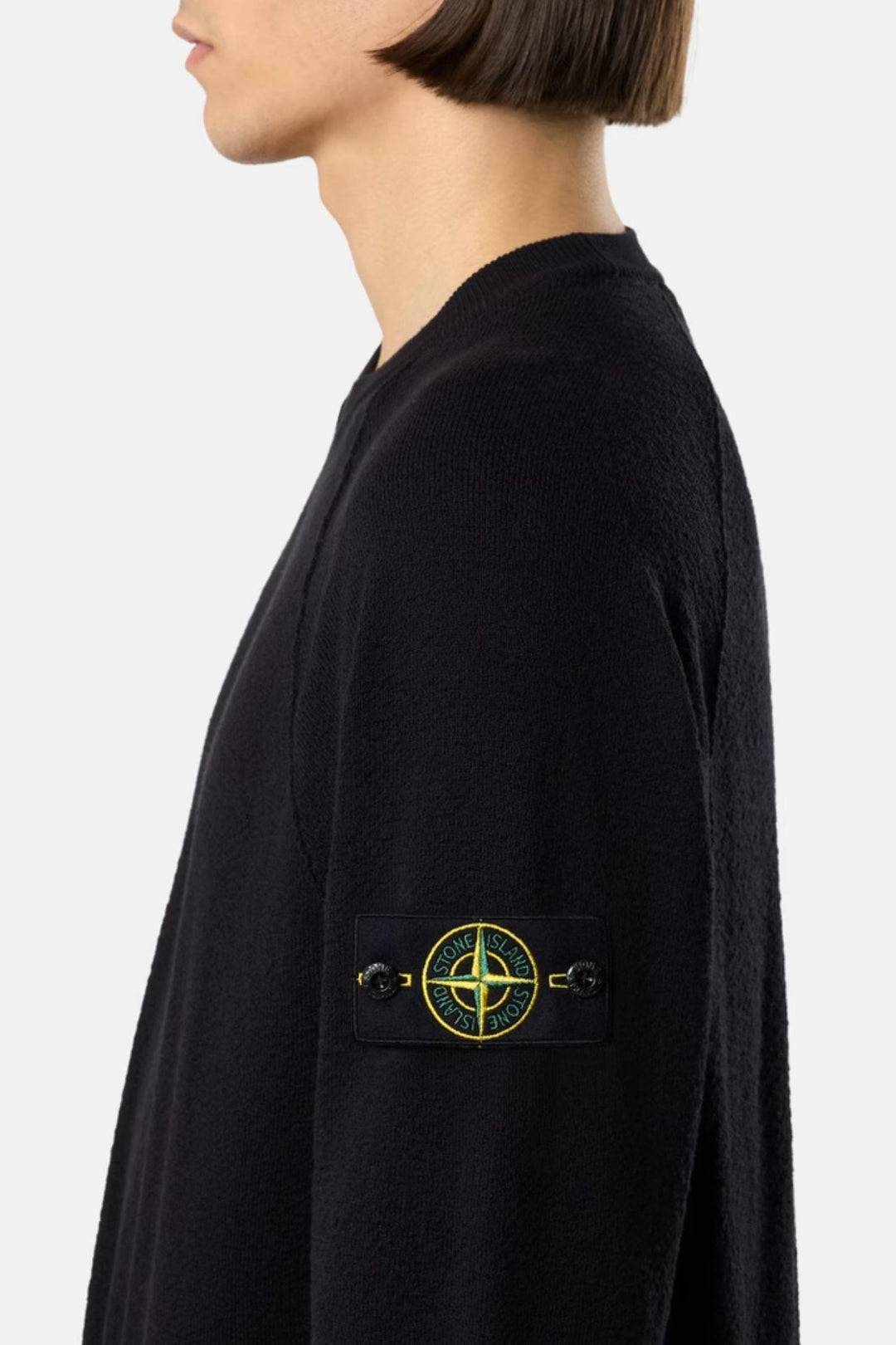 Loose-Fit Crewneck Jumper With Raglan Sleeves Navy