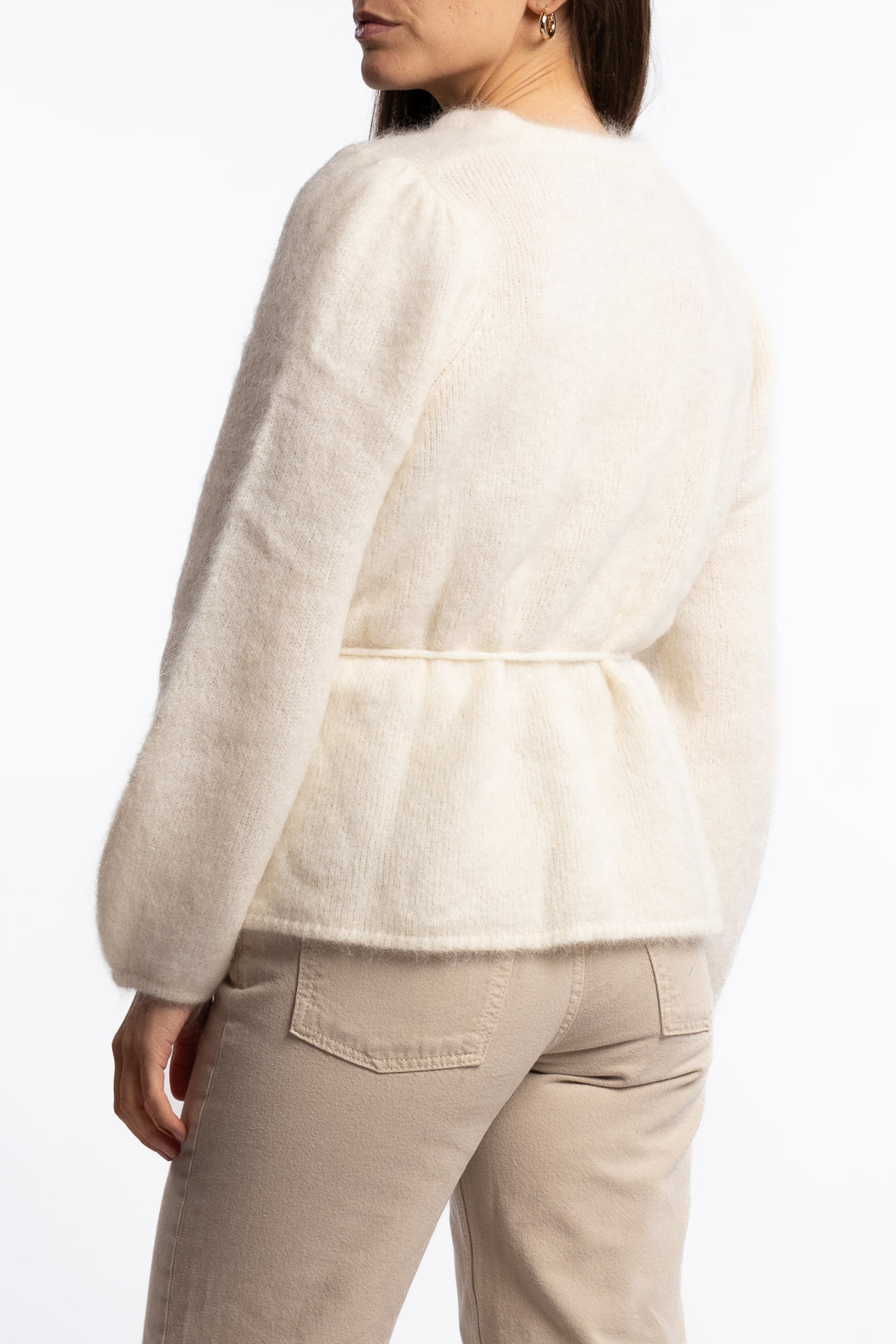 Fredrikke Chunky Cardigan- Bright White