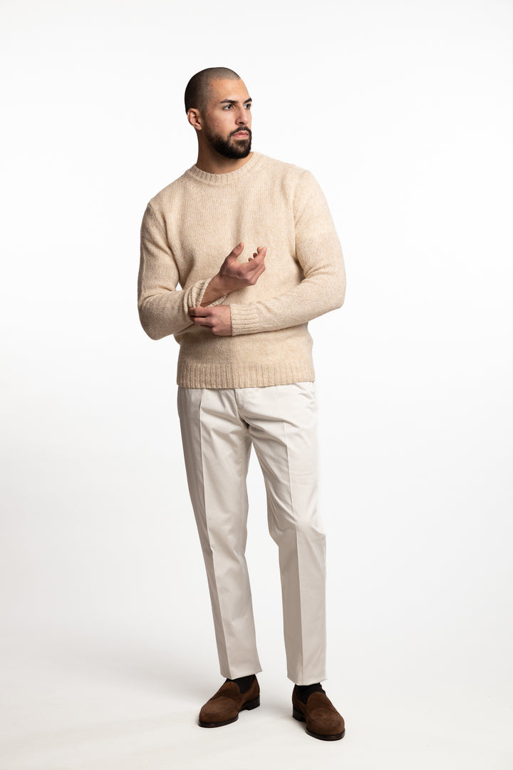 Knitted Alpaca Sweater Beige