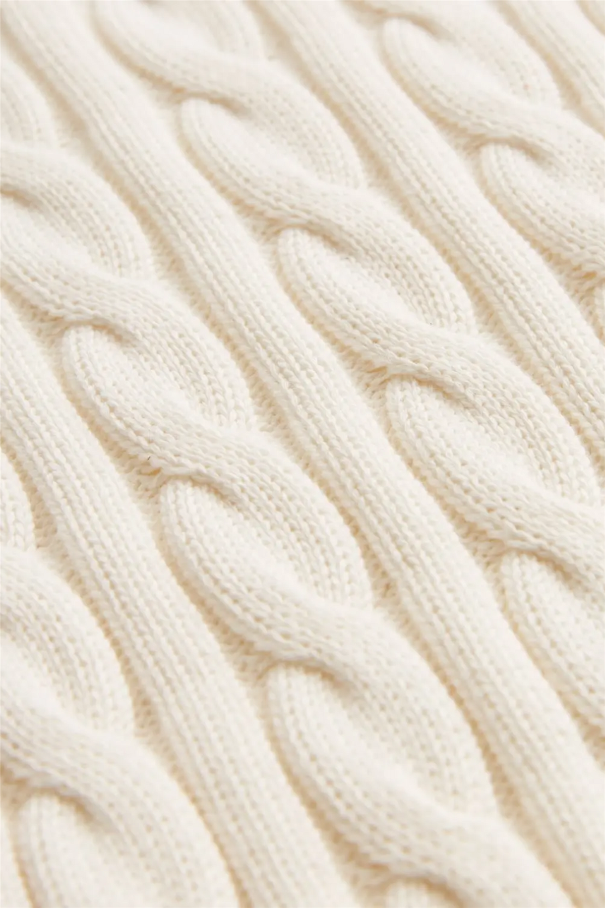 Ethan Cable Oneck Off White