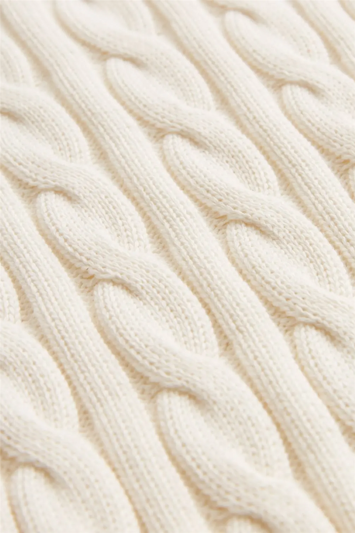 Ethan Cable Oneck Off White