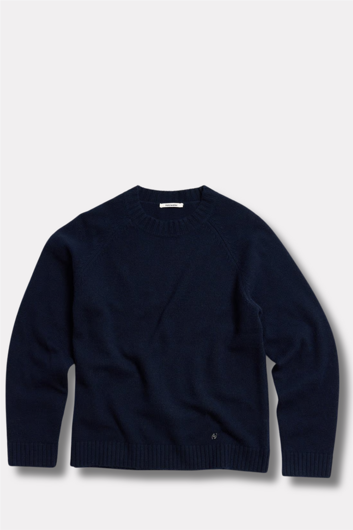 Wool Crewneck Sweater Navy