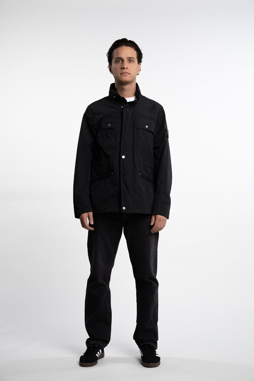 Micro Twill Field Jacket Black