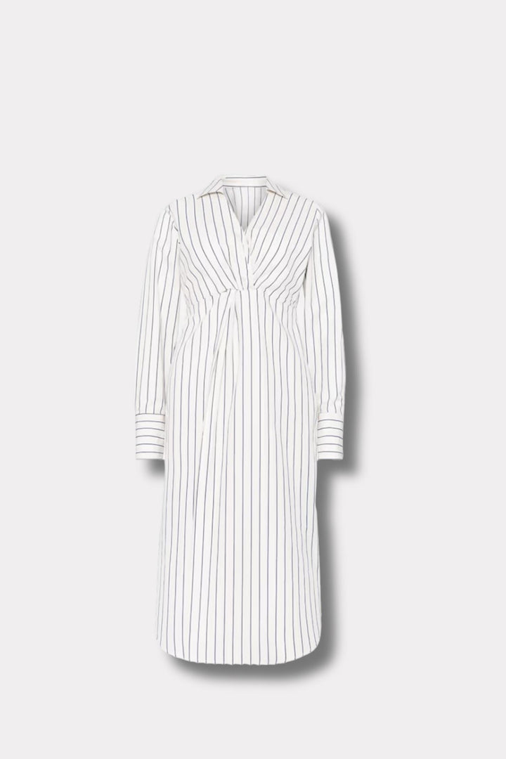 Livia Dress- Cream Stripe