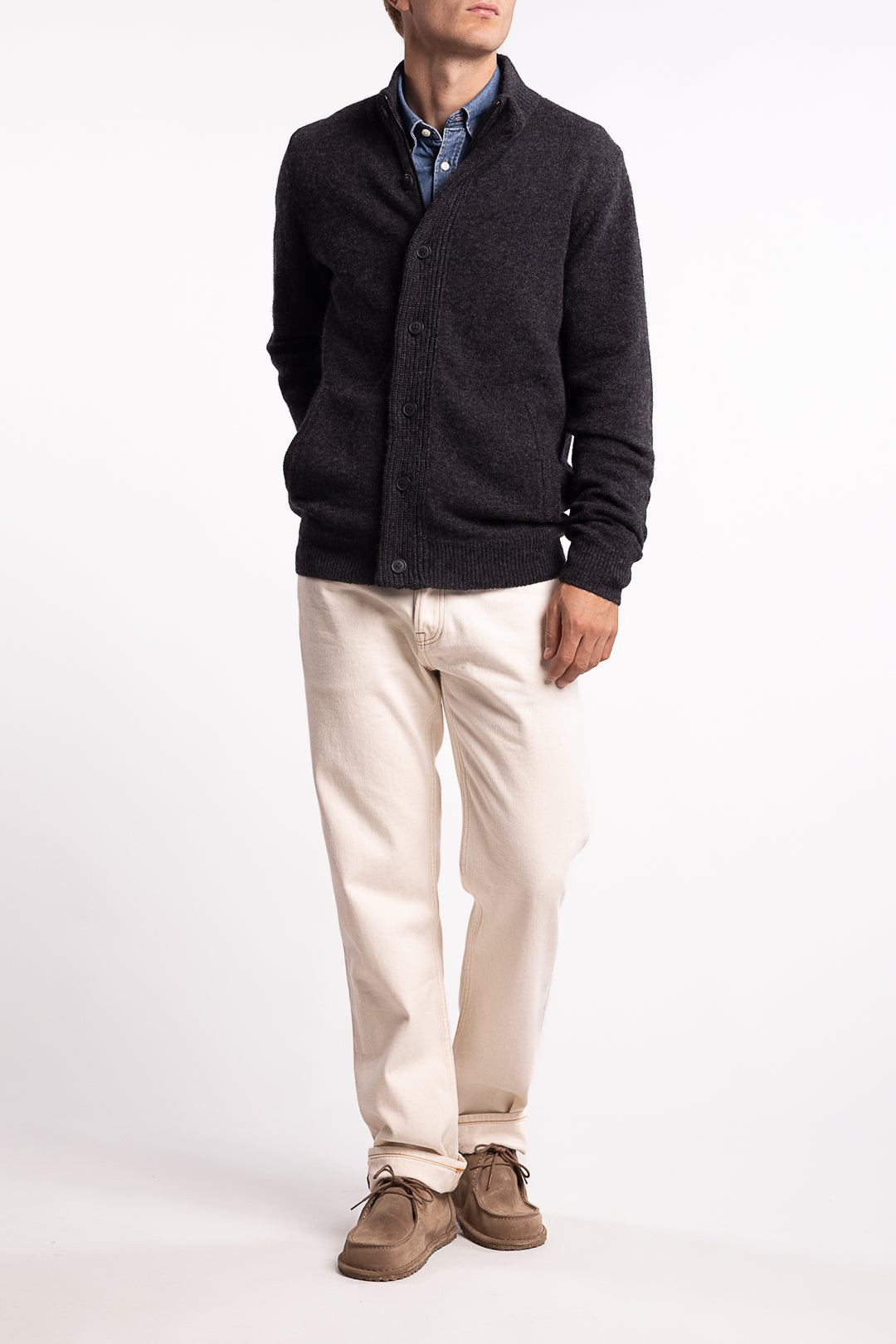 Essential Patch Zip Charcoal