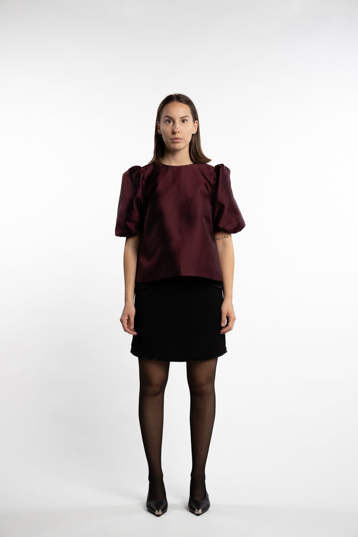 Becca Blouse- Bordeaux