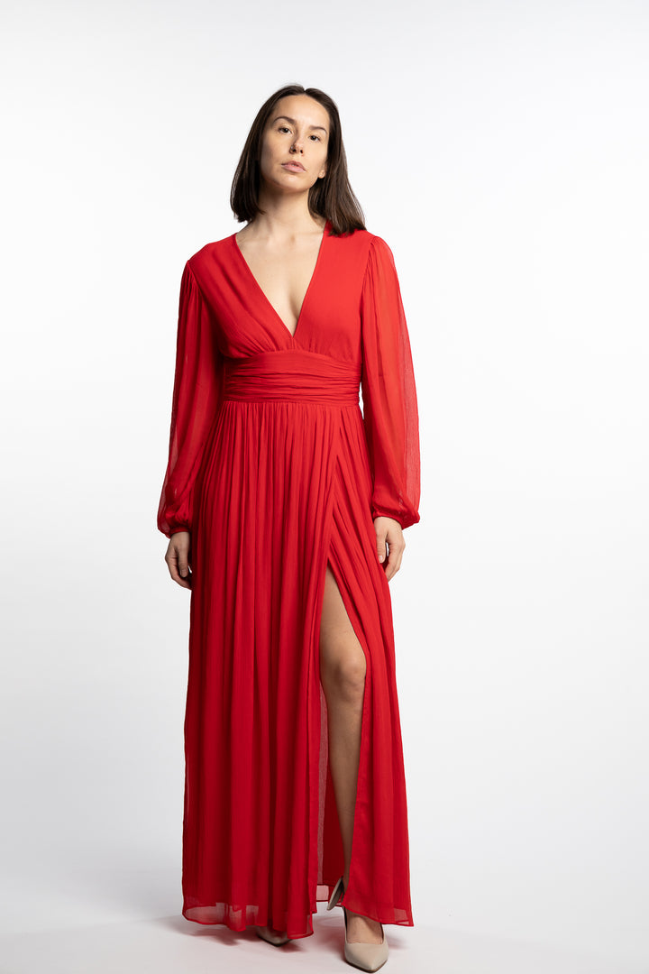 Riviera Dress - Poppy Red