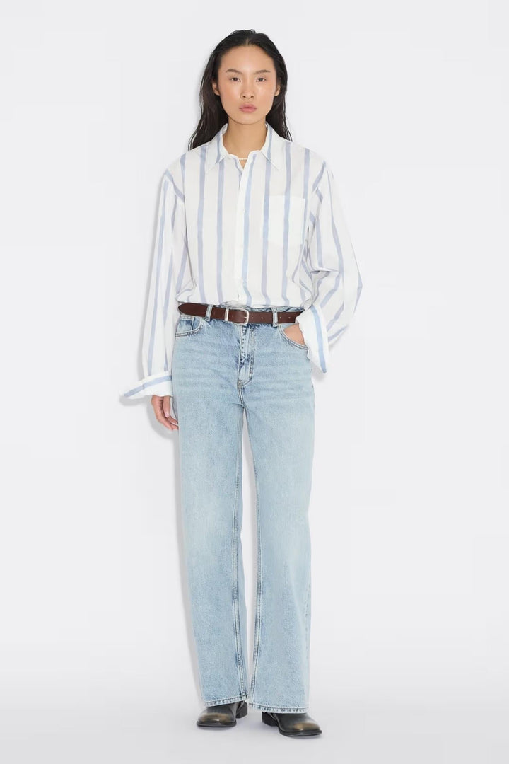 W Wide Jeans - Blue Washed