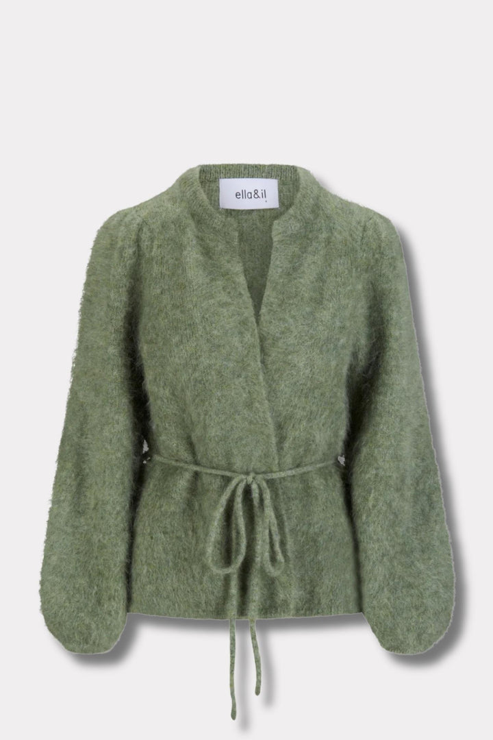 Fredrikke Chunky Cardigan- Sage Green