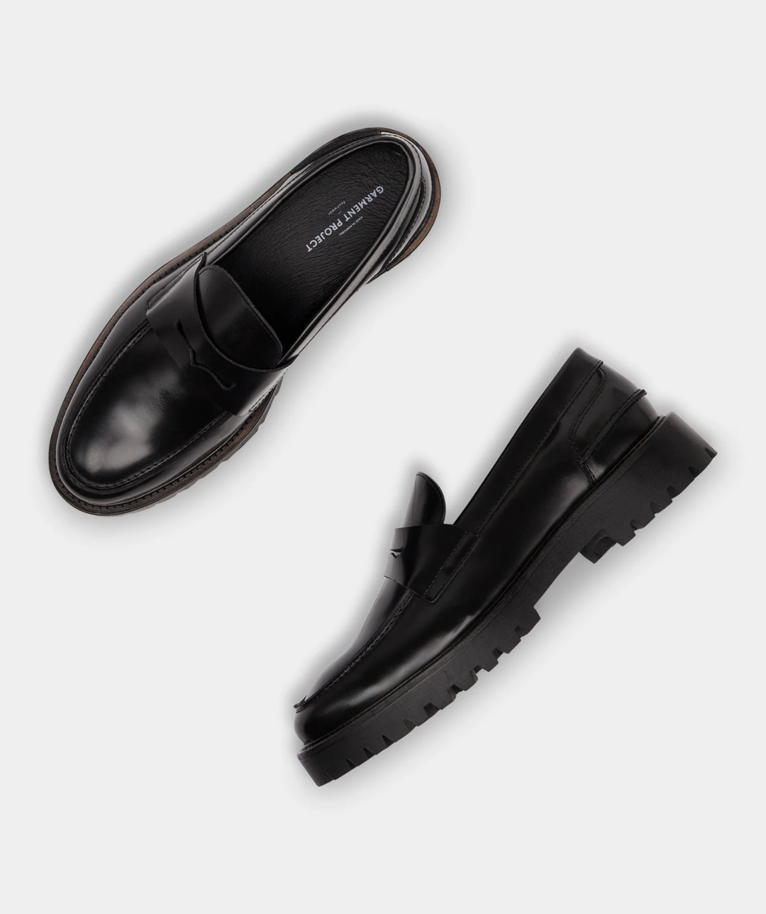 Aaron Penny Loafer Black Polido