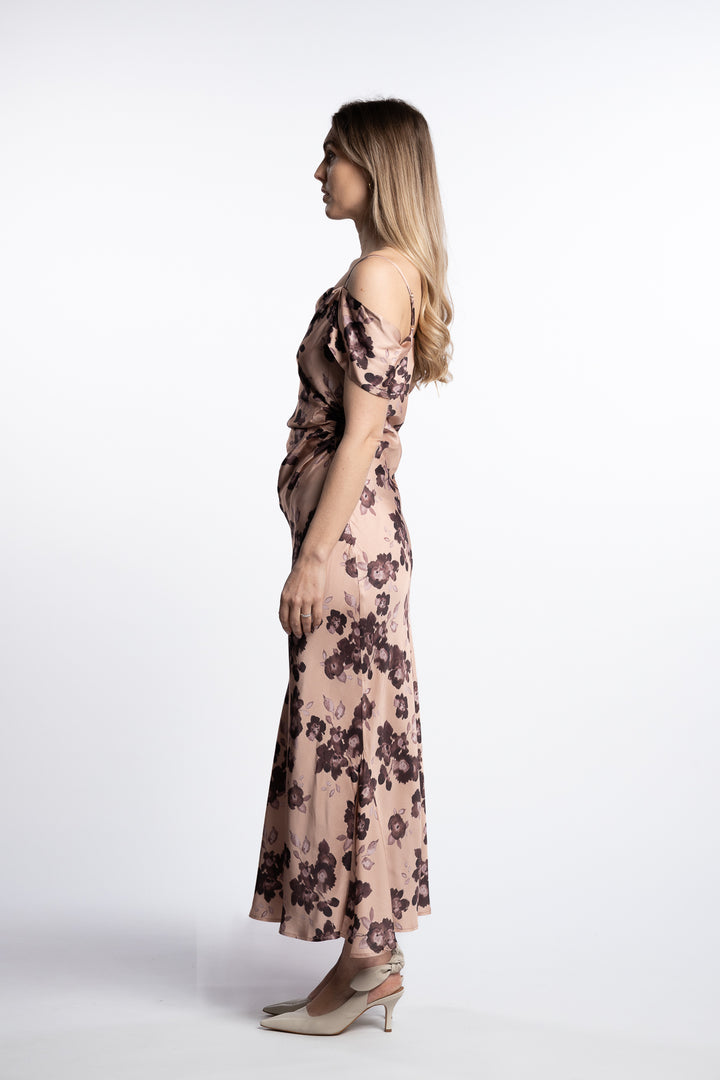 Lyra Dress- Terracotta Floral