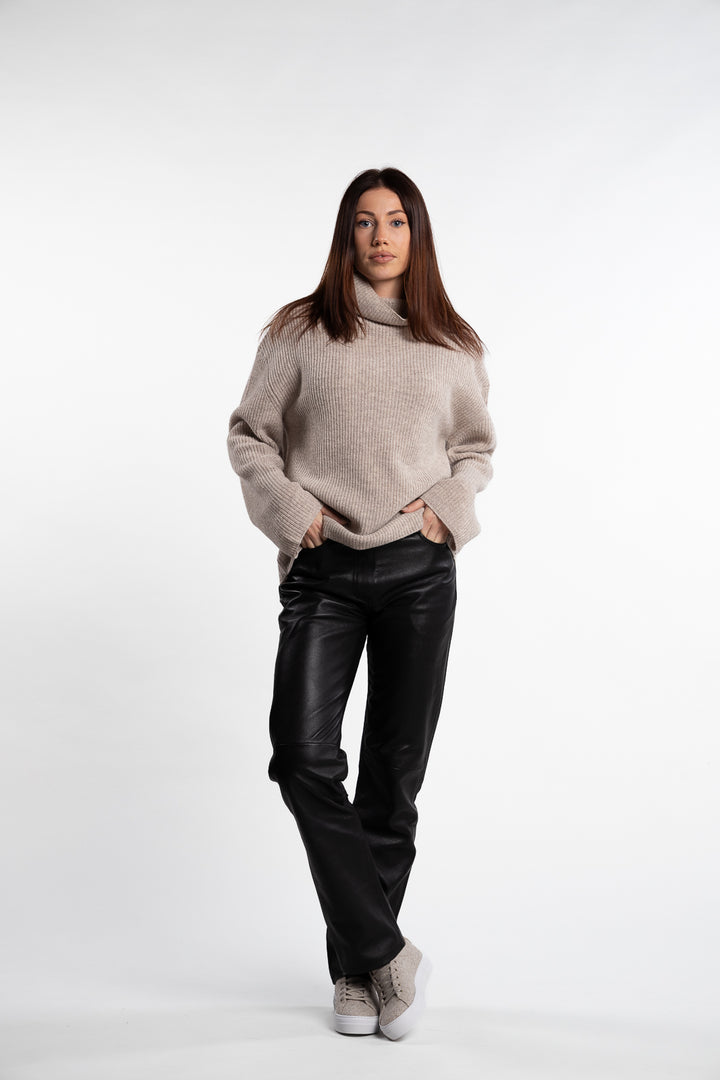 Sazlata Turtleneck 15353- Khaki Mel.