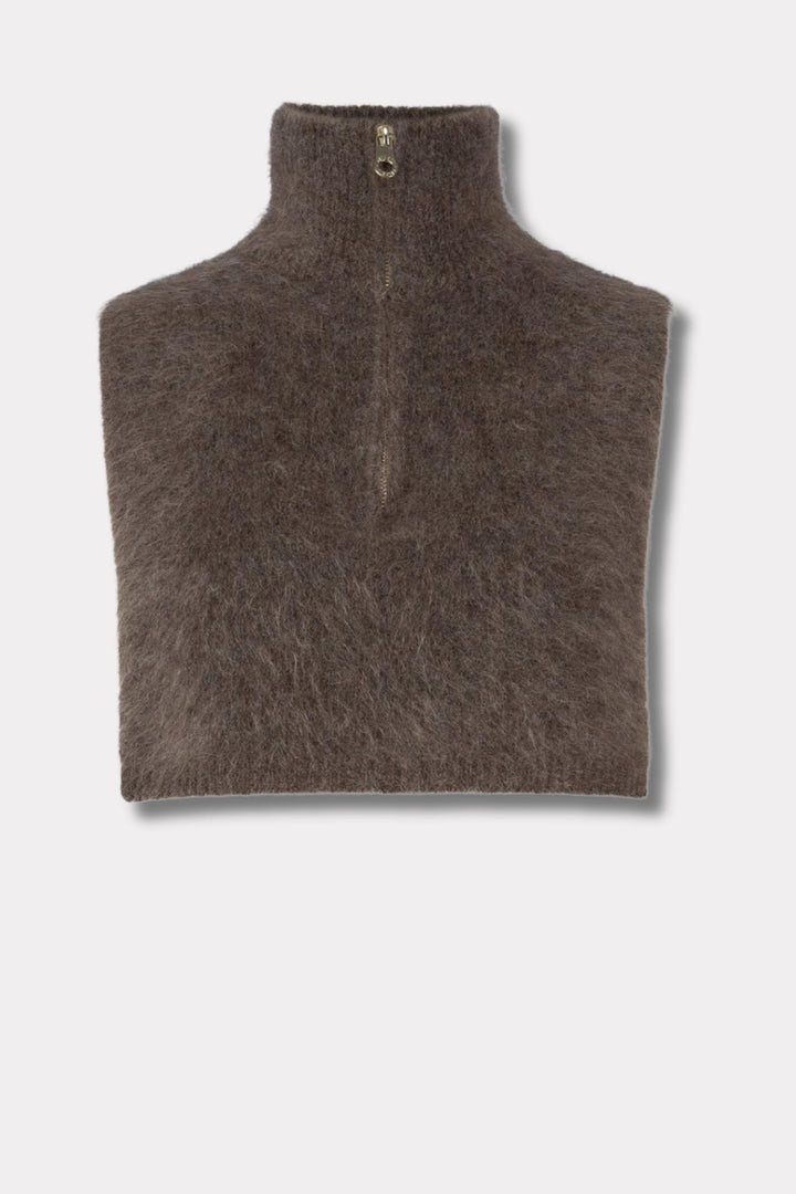 Belinda Chunky High Neck- Brown