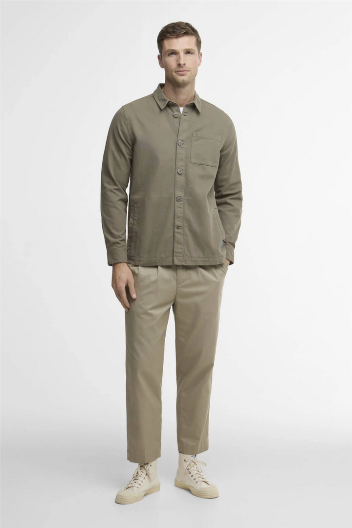 Washed Overshirt Smokey Olive