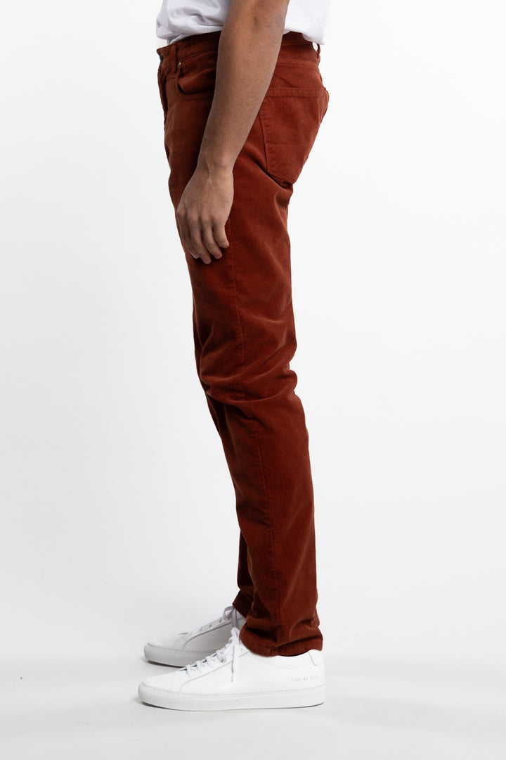 Cotton Corduroy 5-Pocket Pants Red Brick