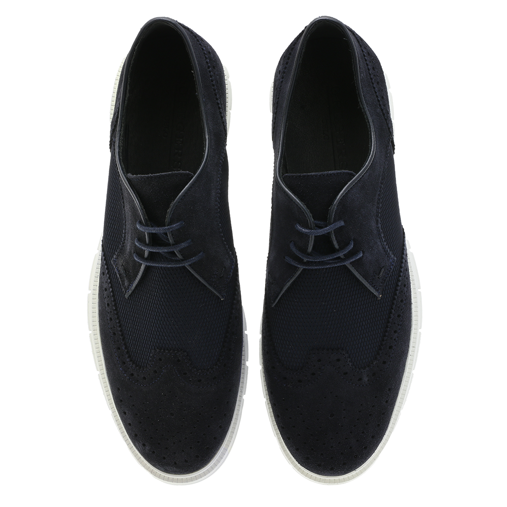 Sport C Brougue Navy Suede