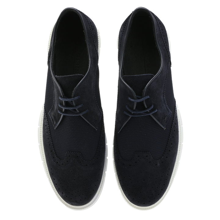 Sport C Brougue Navy Suede