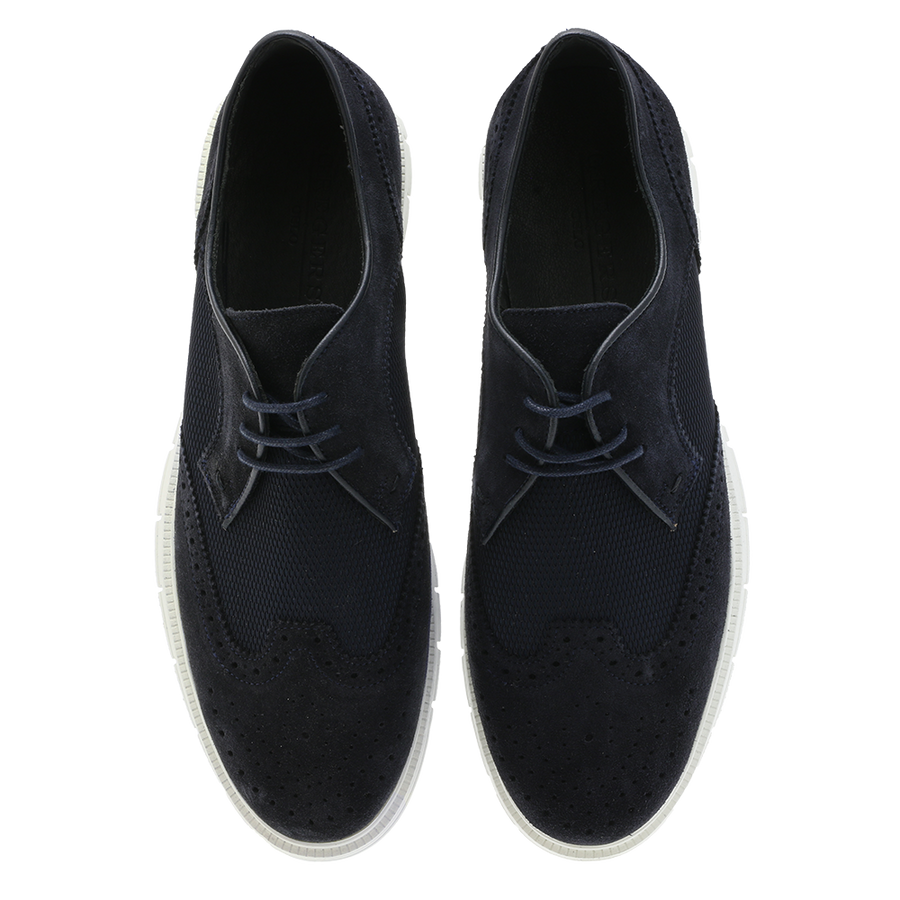 Sport C Brougue Navy Suede