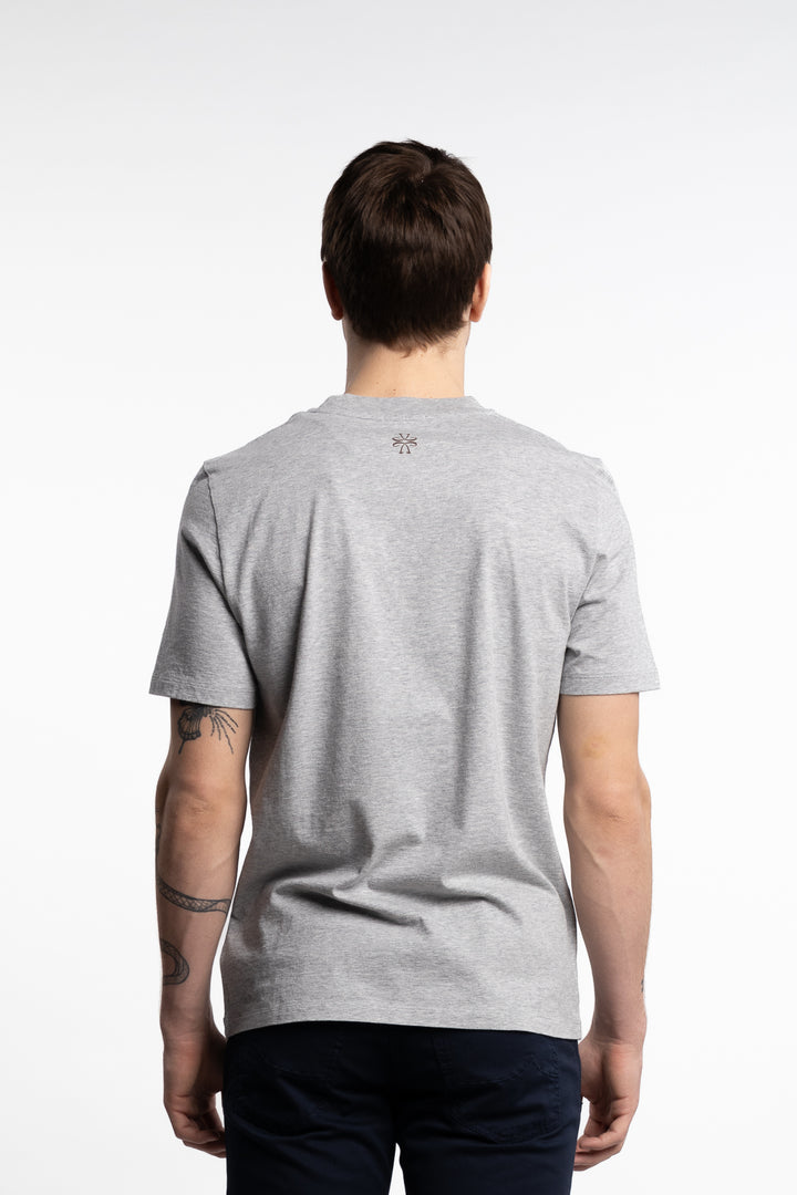 Cotton Jersey Crewneck T-Shirt Grey