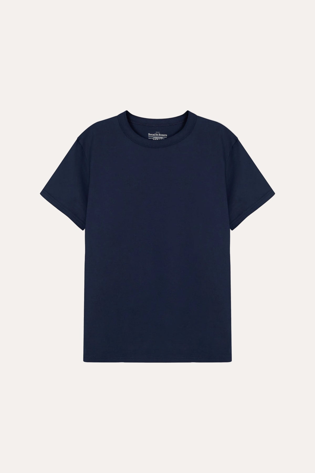 Pima Cotton Crew Neck T-Shirt Navy Blue