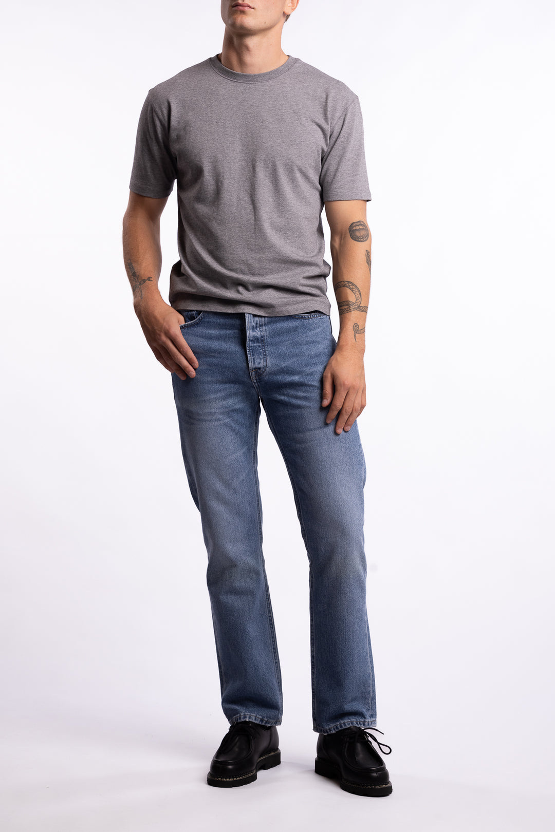 Kai Relaxed Tapered Fit Jeans Japan New Blue
