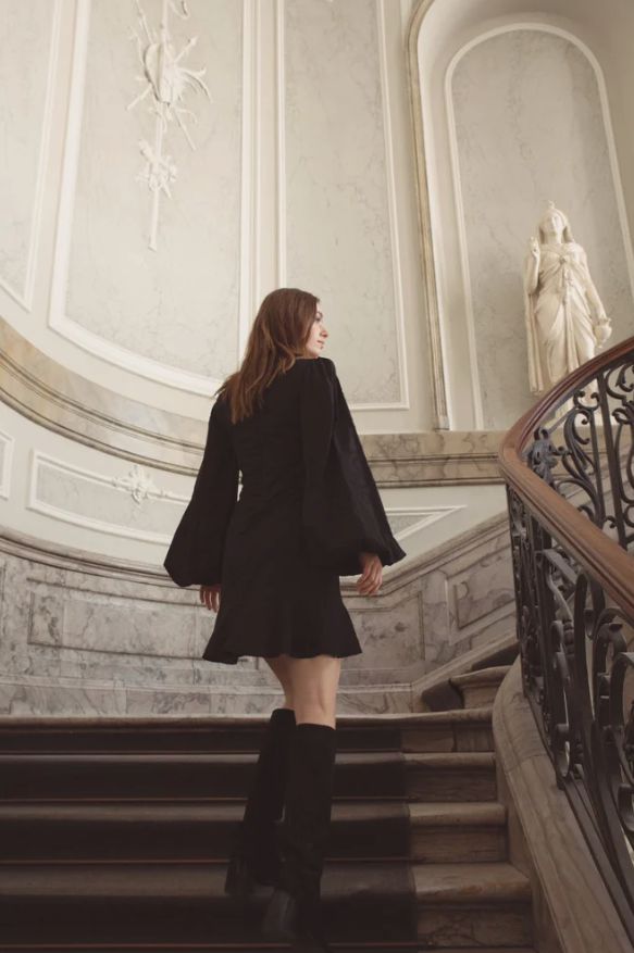 Monaco Lace Dress- Black-Kjoler-Bogartstore