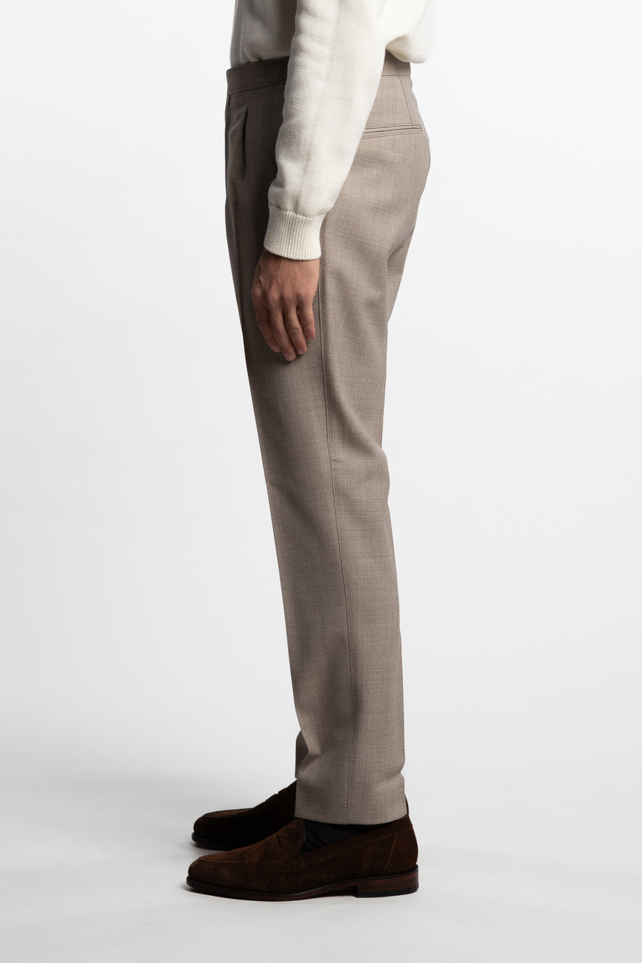 Prato Regular Fit Trousers Brown Desert