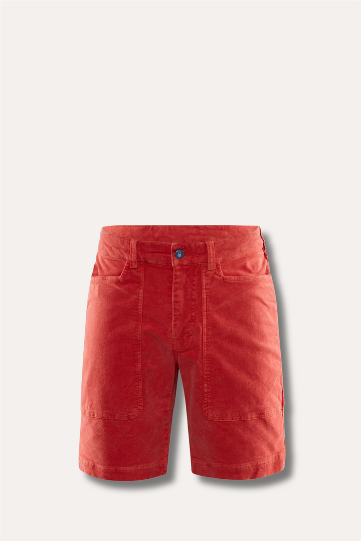 Grinder Corduroy Shorts Red Crimson