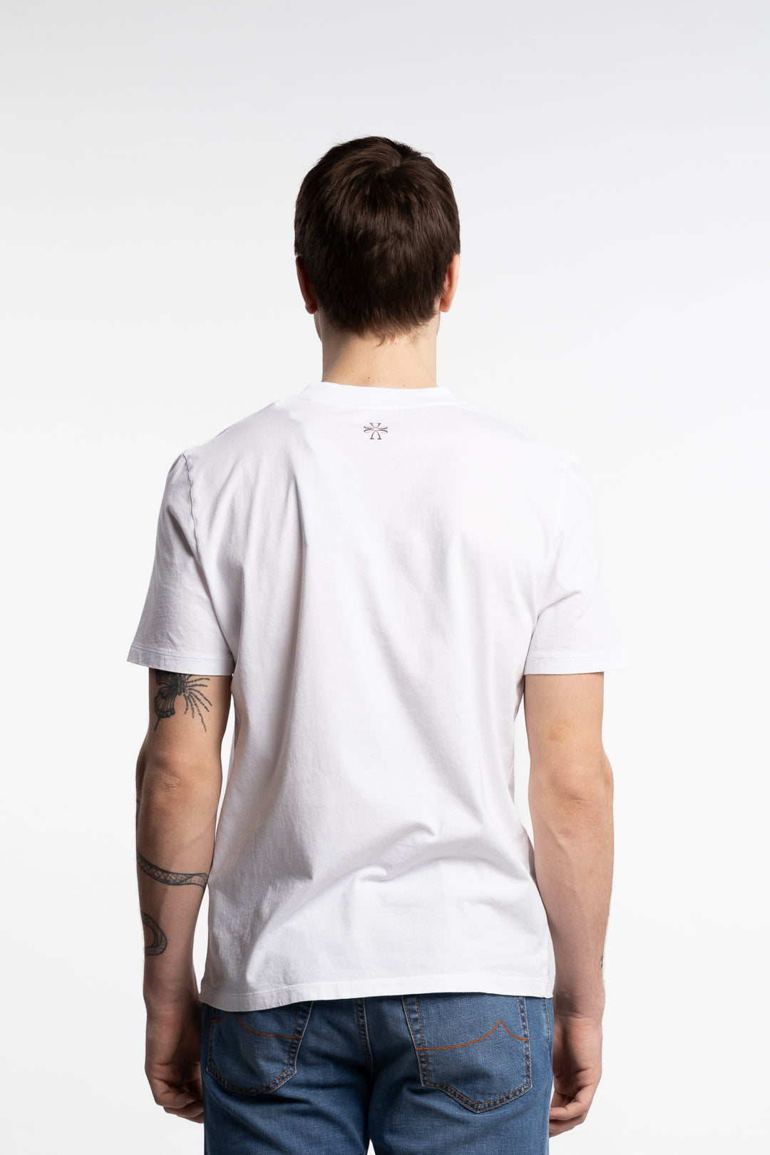 Cotton Jersey Crewneck T-Shirt White