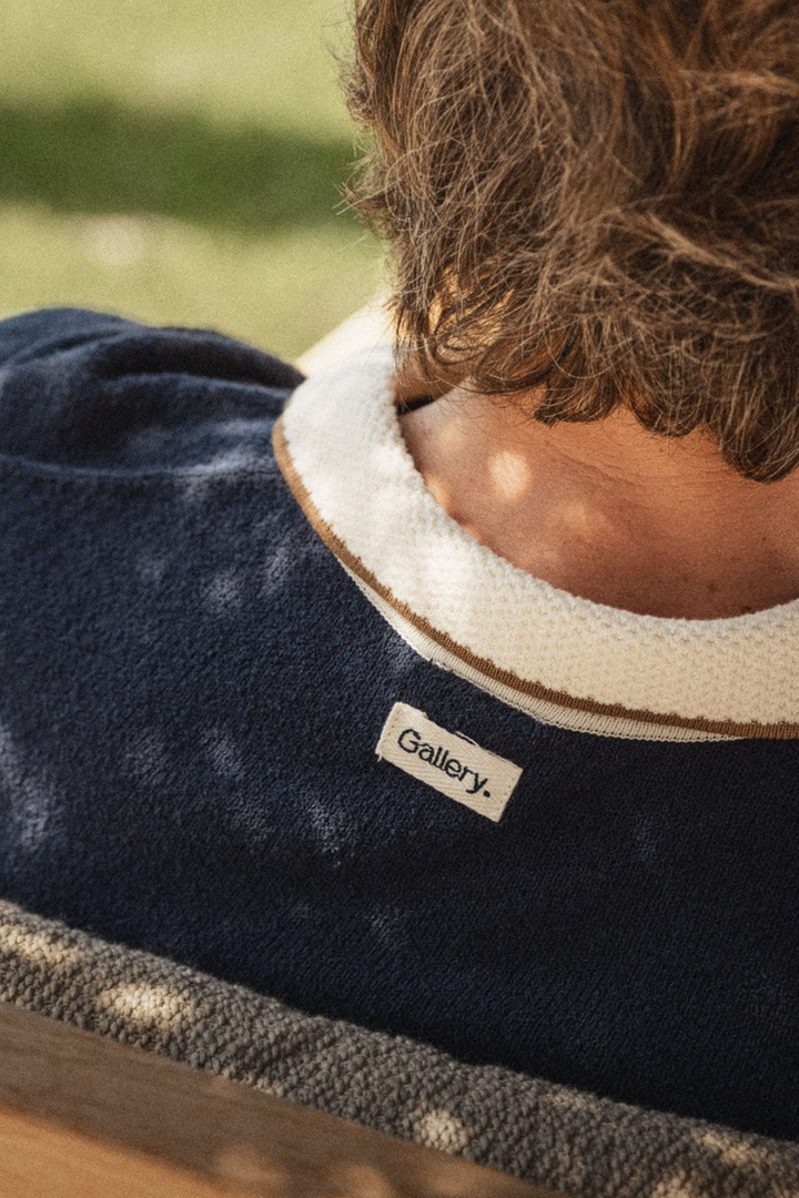 Francesco Polo SS Knit Estate Blue